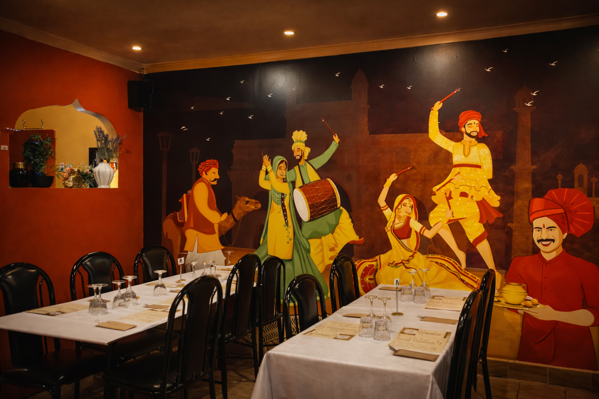 Indian restaurant interior Tuggerah